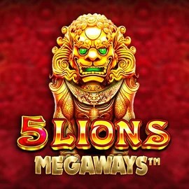 5 Lions Megaways online game logo by Pragmatic Play on gambiva.it.com