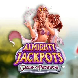 Almighty Jackpots: Garden of Persephone casino game by Novomatic – featured logo at Gambiva Casino