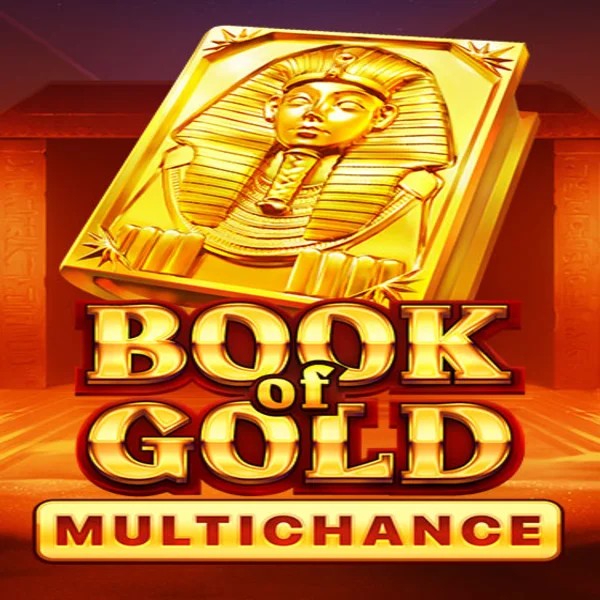 Book of Gold Multichance slot visual from Playson available on gambiva.it.com