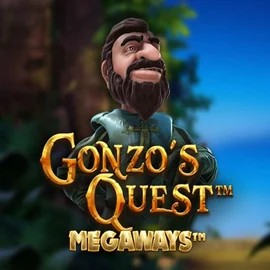 Gonzo's Quest Megaways logo – Slots by Red Tiger Gaming at Gambiva Casino