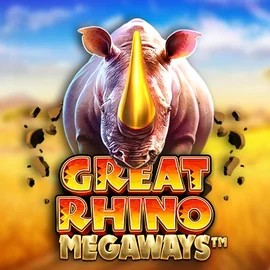 Great Rhino Megaways logo by Pragmatic Play Gambiva Casino