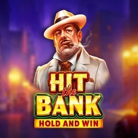 Hit The Bank Hold and Win slot logo by Playson at Gambiva Casino