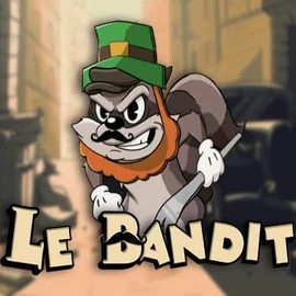 Le Bandit slot logo by Hacksaw Gaming at Gambiva Casino