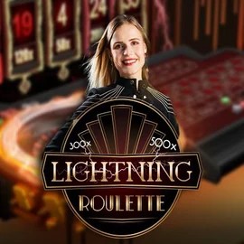 Live Casino logo of Lightning Roulette from Evolution at Gambiva Casino