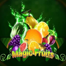 Magic Fruits Deluxe game by Wazdan – logo hosted on Gambiva Casino