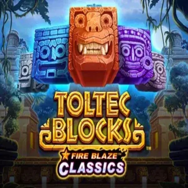 Fire Blaze: Toltec Blocks casino game by Rarestone Gaming – featured logo at Gambiva Casino